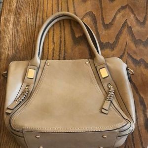 Vegan leather shoulder bag
